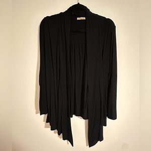 Black Waterfall Cardigan